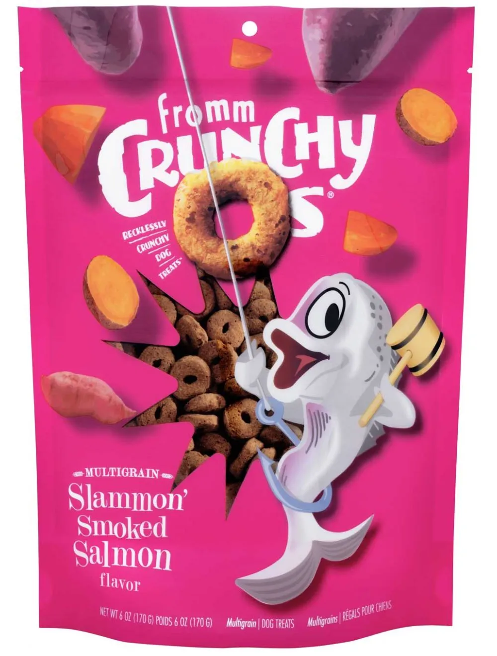 Fromm Crunchy O's Slammon Smoked Salmon 6 oz.