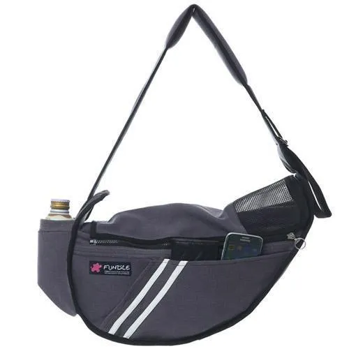 Fundle Pet Sling Dog Carrier Running Grey