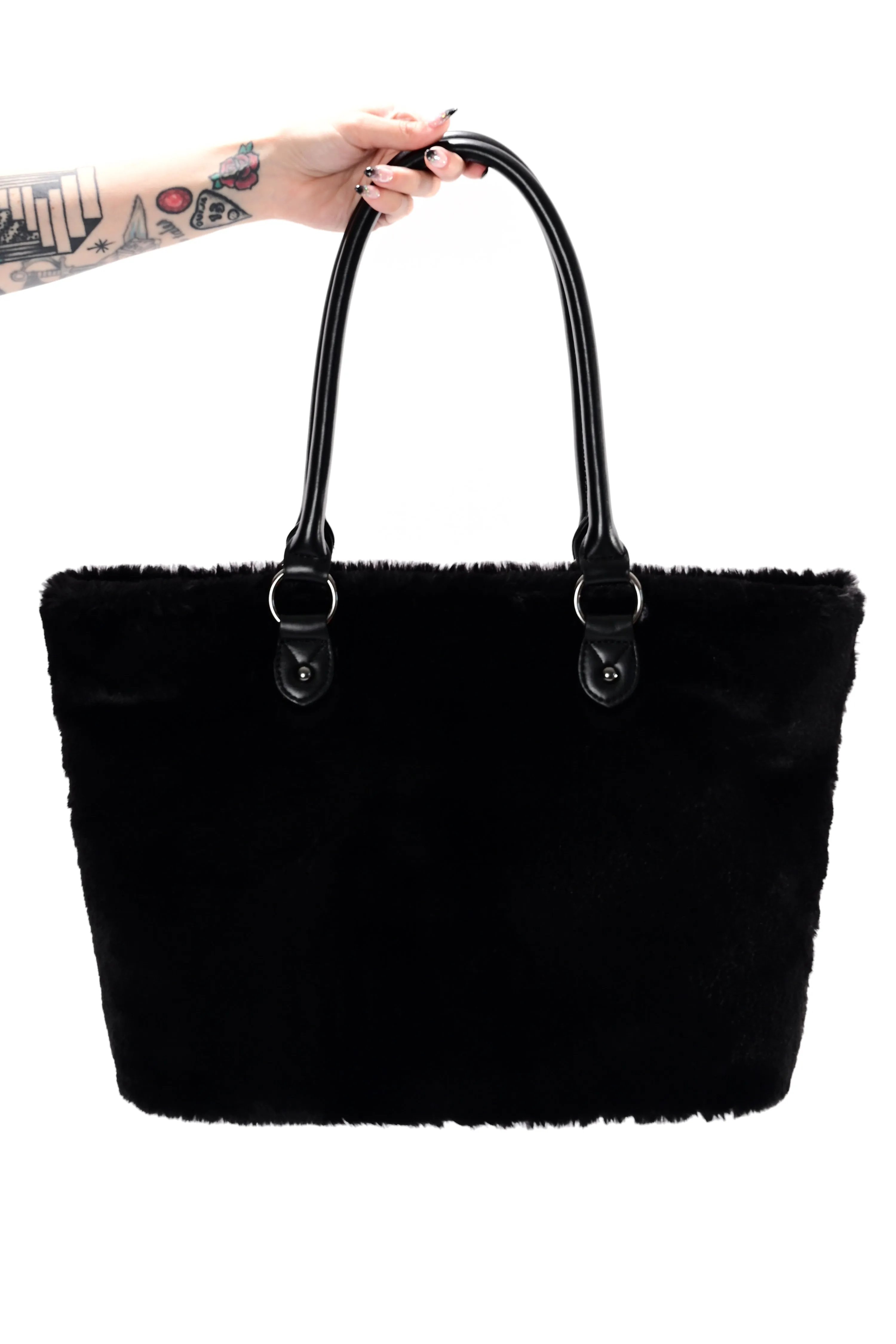 Fuzzy Jack Tote - Black