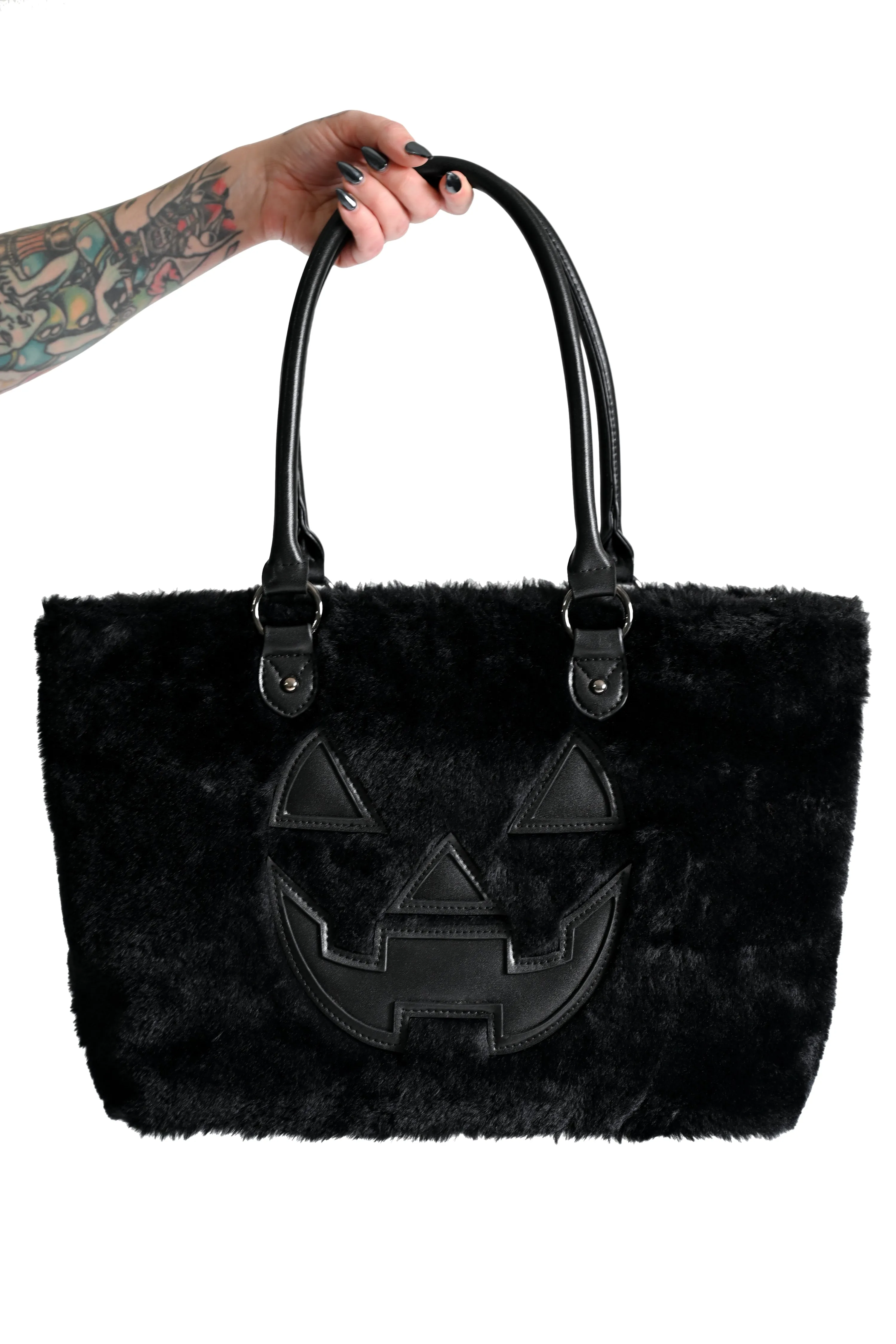 Fuzzy Jack Tote - Black