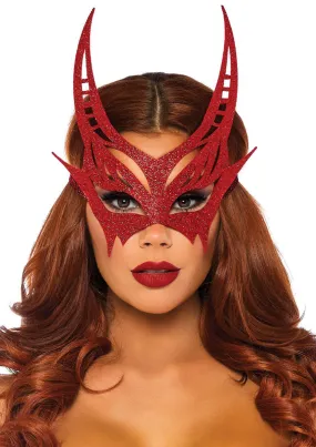 Glitter Die Cut Devil Masquerade Mask