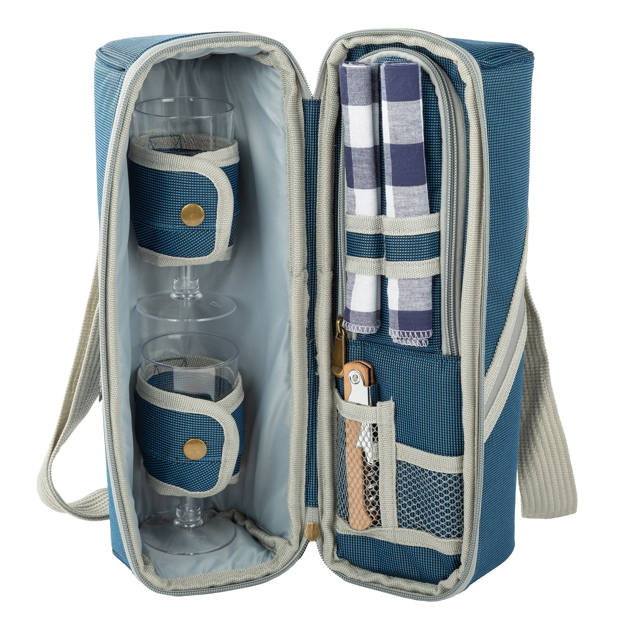 Greenfield Collection Deluxe Wine Cooler Bag for Two People