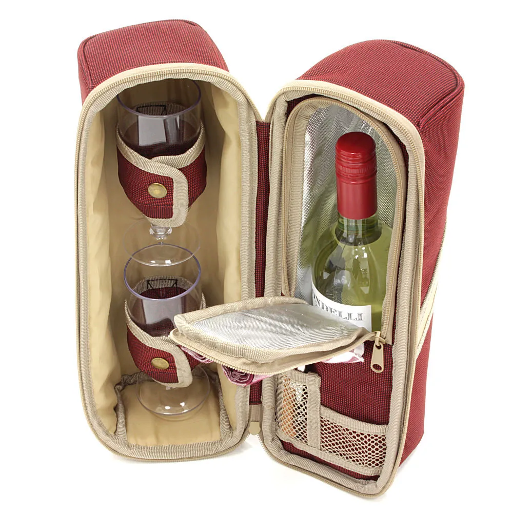 Greenfield Collection Deluxe Wine Cooler Bag for Two People