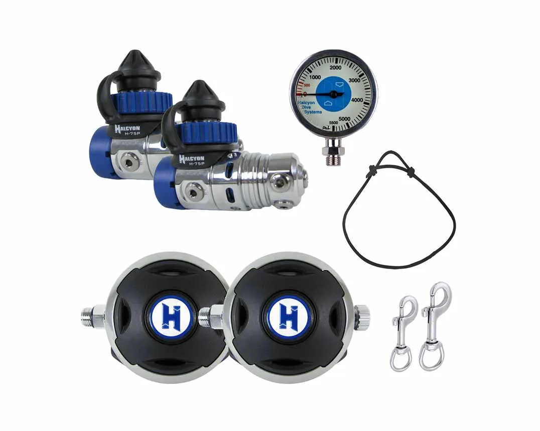 Halcyon H-75P Doubles Regulator Package