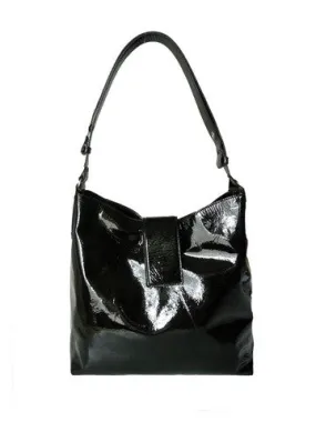 Hobo Crossbody Bag Patent Leather