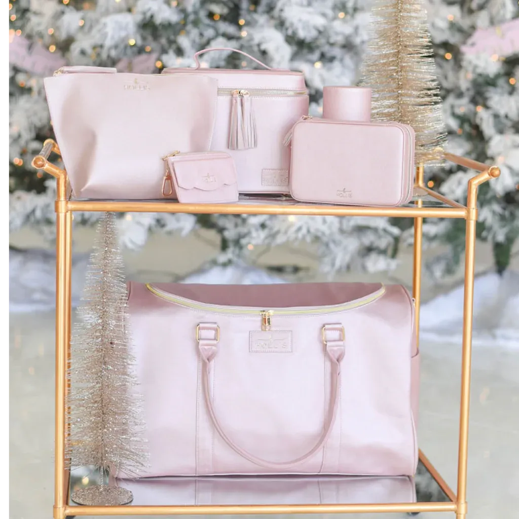 Hollis | Lux Weekender Bag in Solid Blush