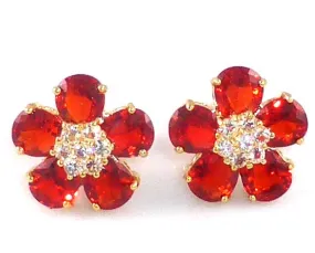 Hot Red Ruby Cufflinks