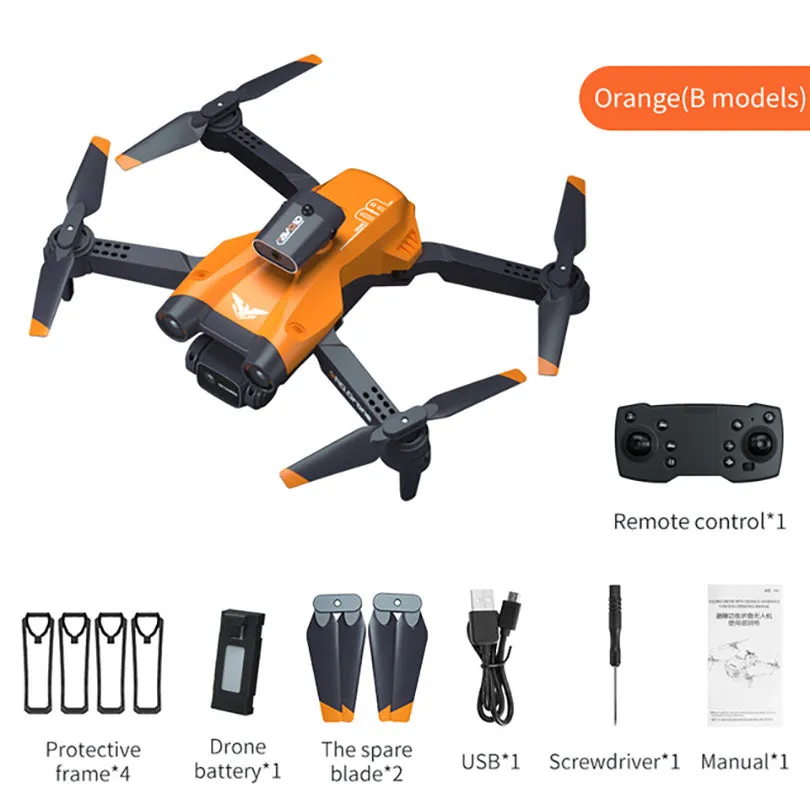 JJRC H106 RC Drone 4 sides Avoid Obstacle WiFi FPV ESC 8K Dual HD Cameras Altitude Hold Foldable RC Quadcopter