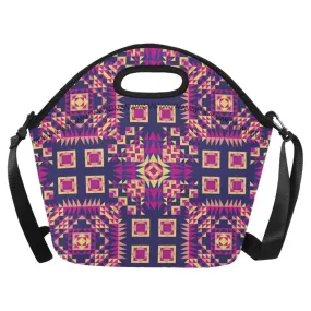 Kaleidoscope Bleu Neoprene Lunch Bag/Large