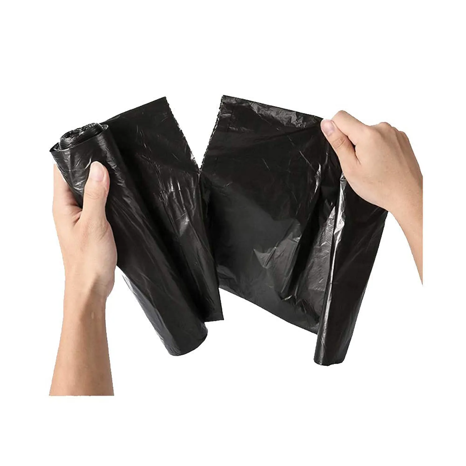 Kuber Industries (Small) Eco - Friendly Dustbin Bags - (300 Pcs) Leakproof | Odour Free | Strong Garbage Bags - For Trash And Waste - Dustbin Covers For Kitchen And Home | 19 x 17 Inches (Black)