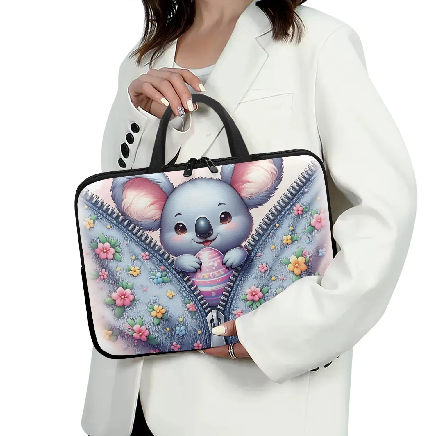 Laptop Sleeve with Handles - Easter - Koala