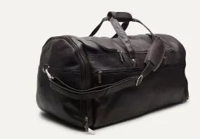 Large Multi-Pocket Duffle - Cafe Brown