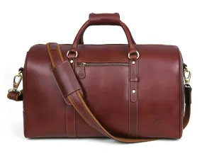 Leather Travel Duffle Bag