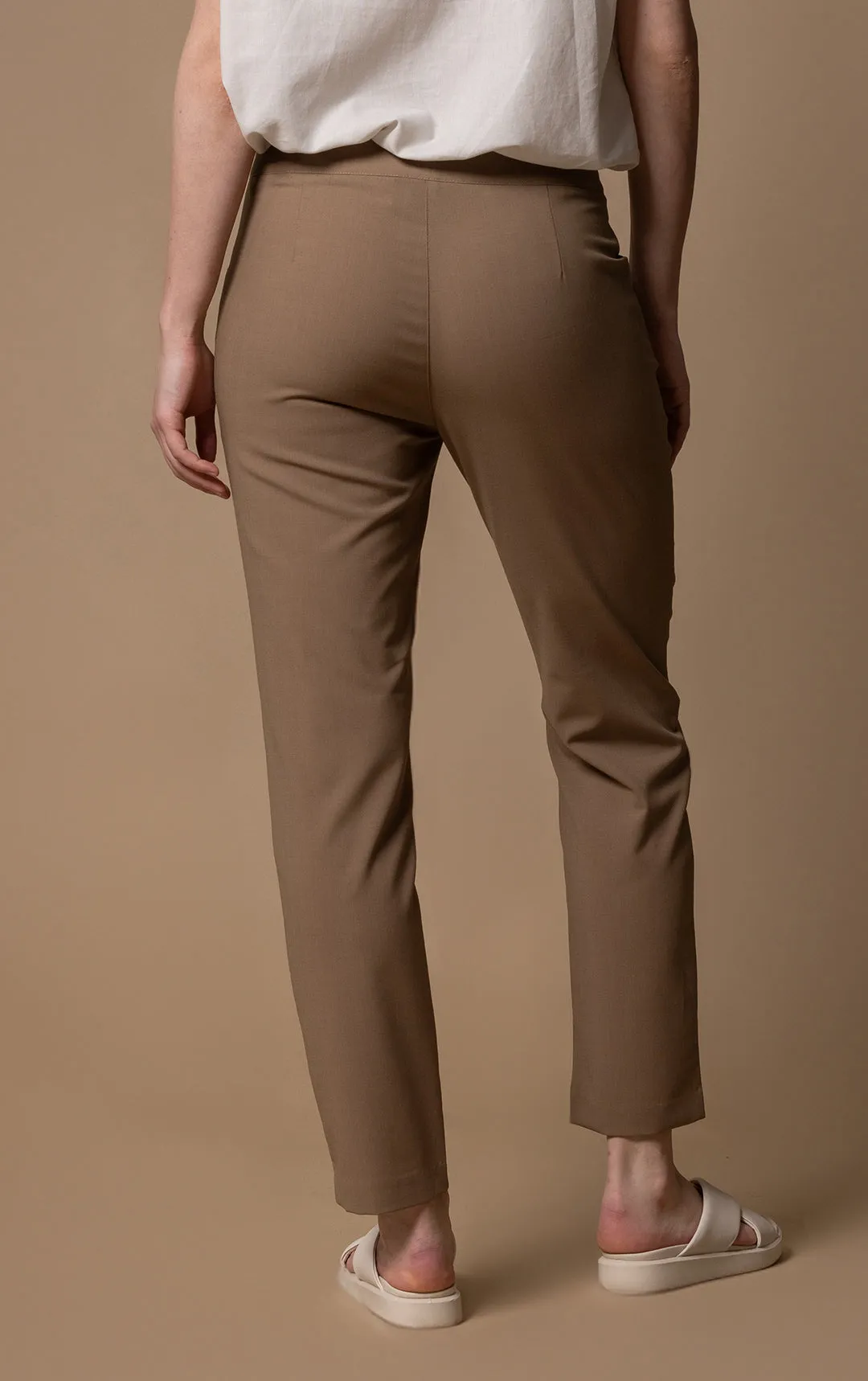 LIGHTWEIGHT WOOL BLEND SLIM LEG TROUSER - CLEARANCE