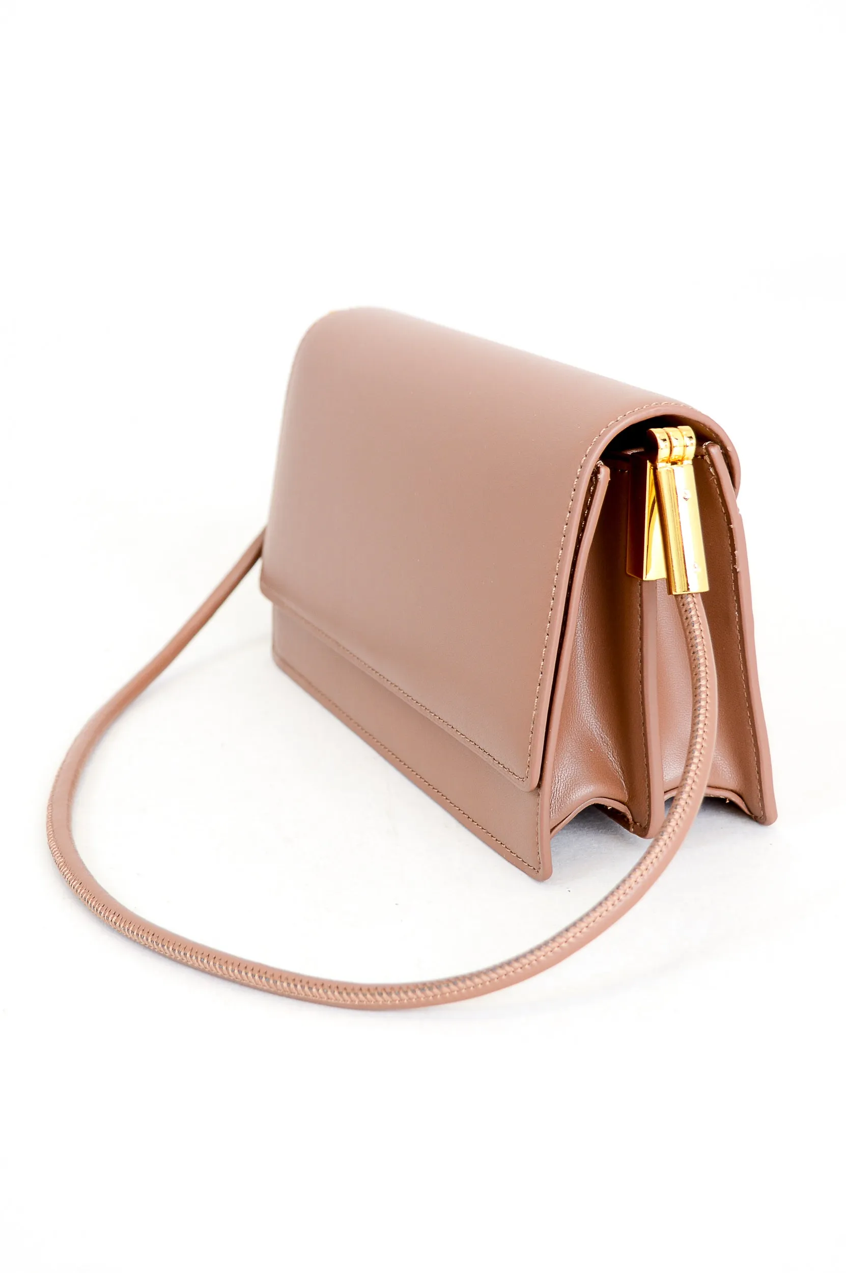 Lina Bag, Brown, Leather