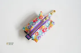 LISH Dog Poop Bag Dispenser: Jubilee Liberty Floral Purple