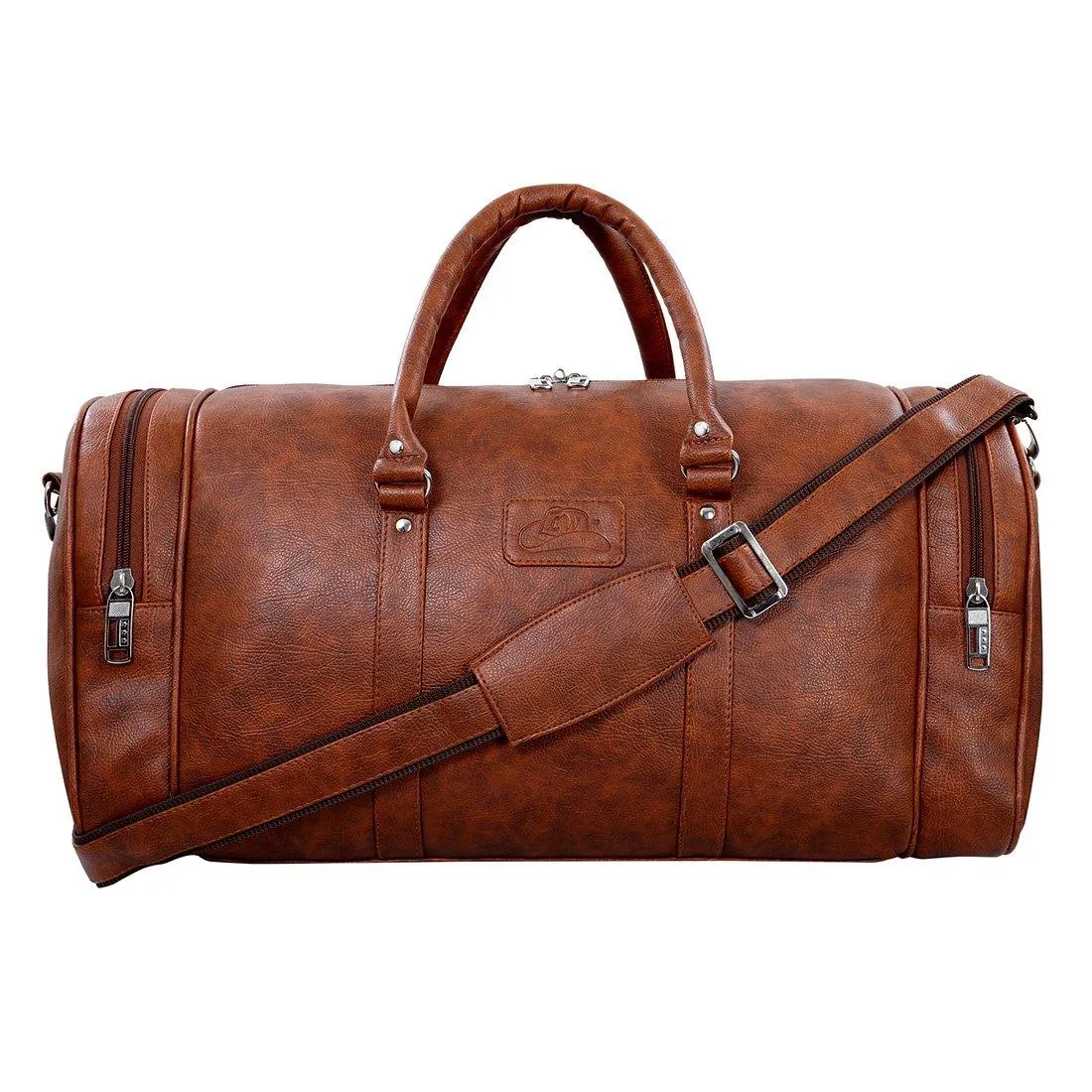 Luxurious Synthetic Leather Cabin Luggage Travel Duffel Bag