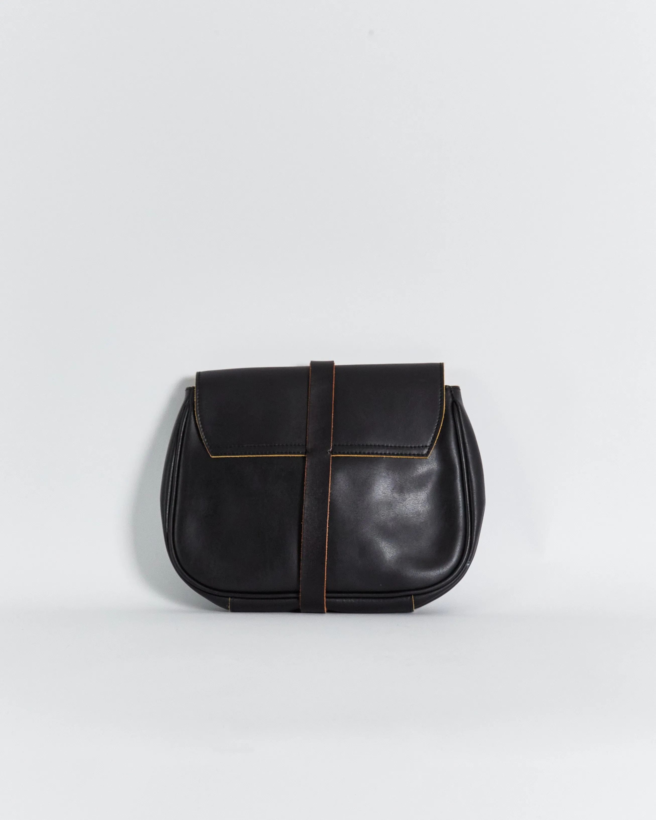 Marni leather clutch bag, black