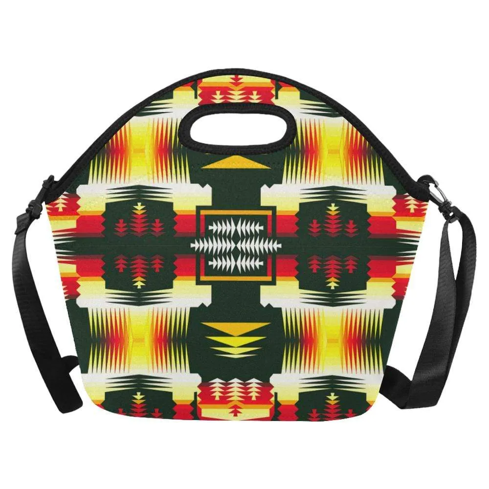 Medicine Wheel Sage Large Insulated Neoprene Lunch Bag