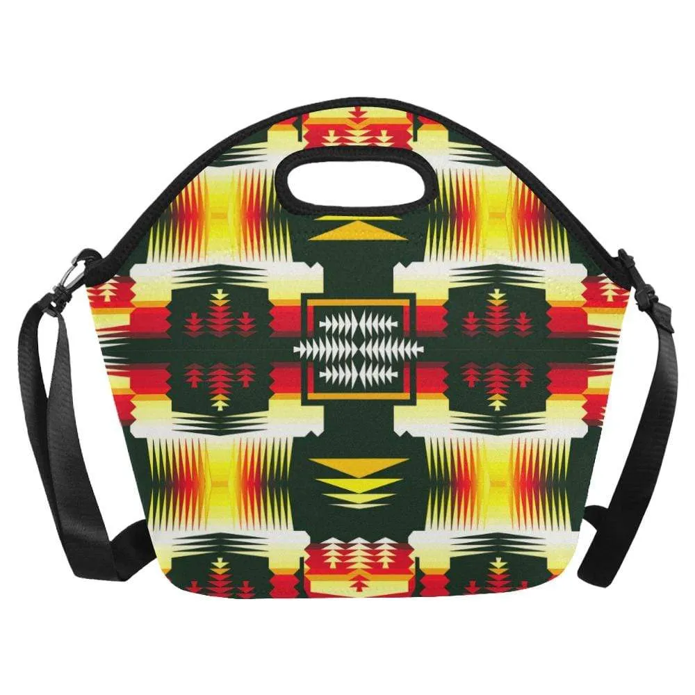 Medicine Wheel Sage Large Insulated Neoprene Lunch Bag