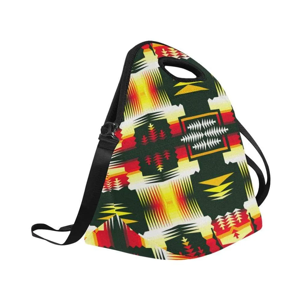 Medicine Wheel Sage Large Insulated Neoprene Lunch Bag