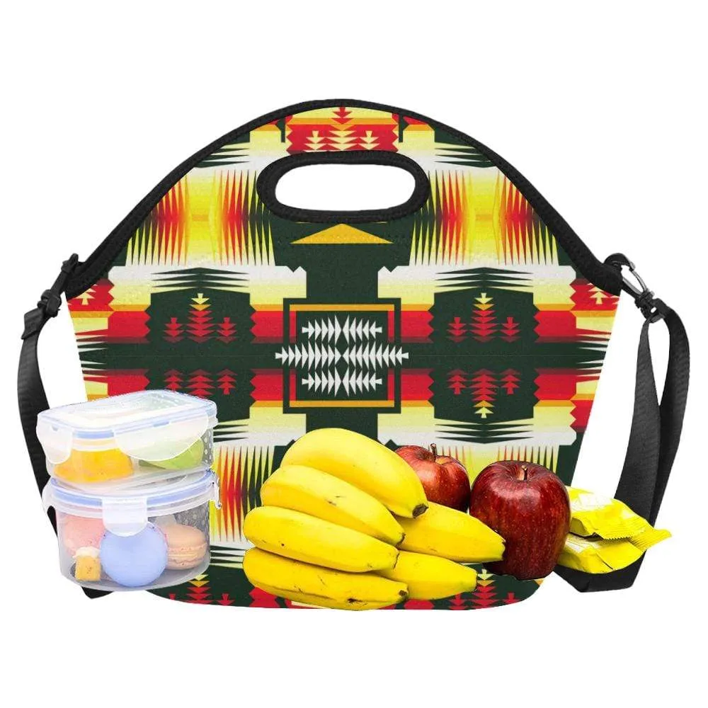 Medicine Wheel Sage Large Insulated Neoprene Lunch Bag