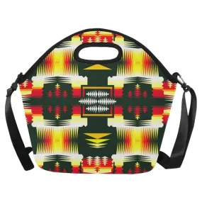 Medicine Wheel Sage Large Insulated Neoprene Lunch Bag