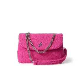 MEDIUM TEDDY FLAP BAG - HOT PINK