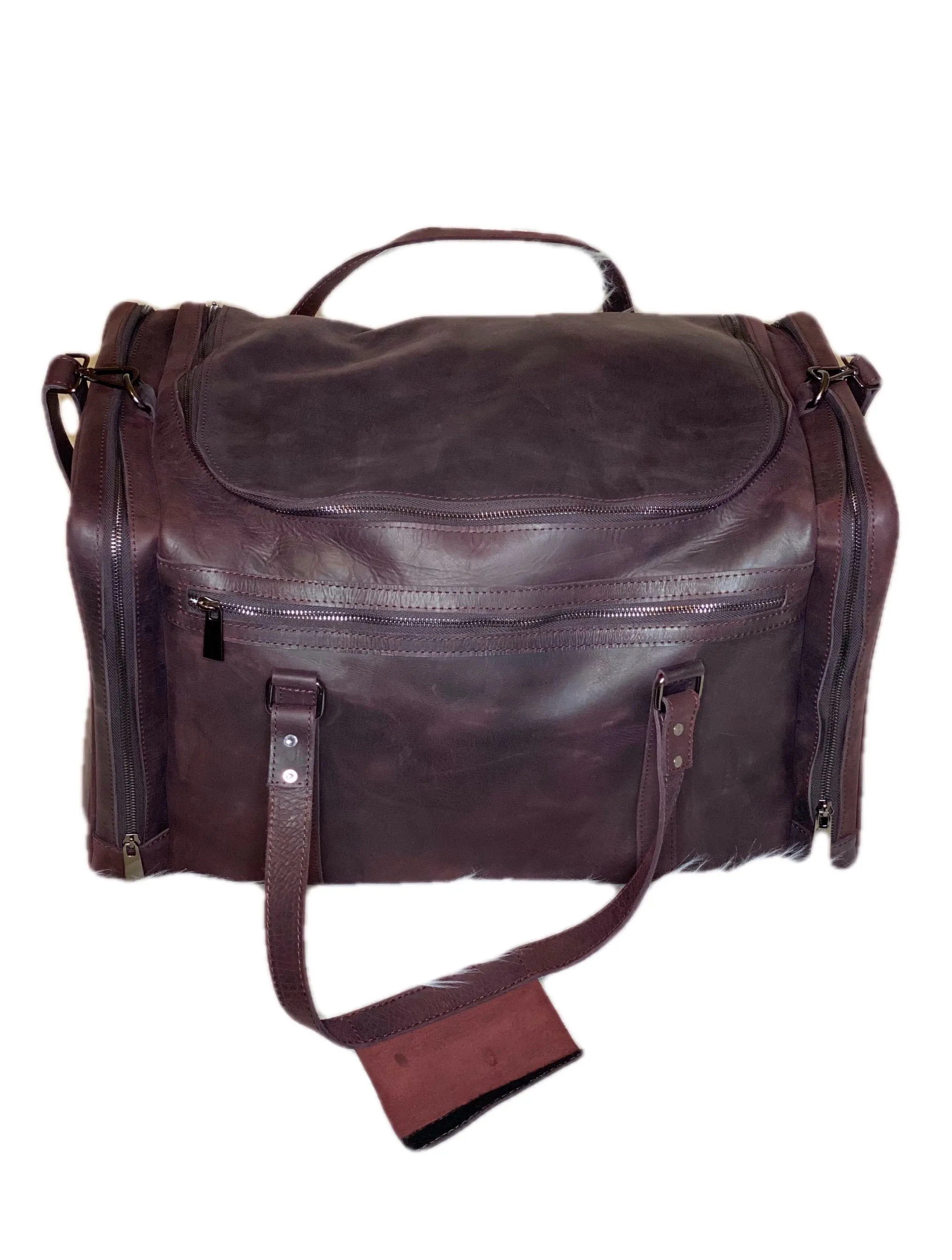 MIKI Genuine Leather Duffel Bag