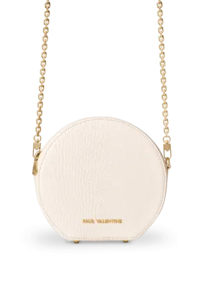 Miya Circle Bag Cream Croco