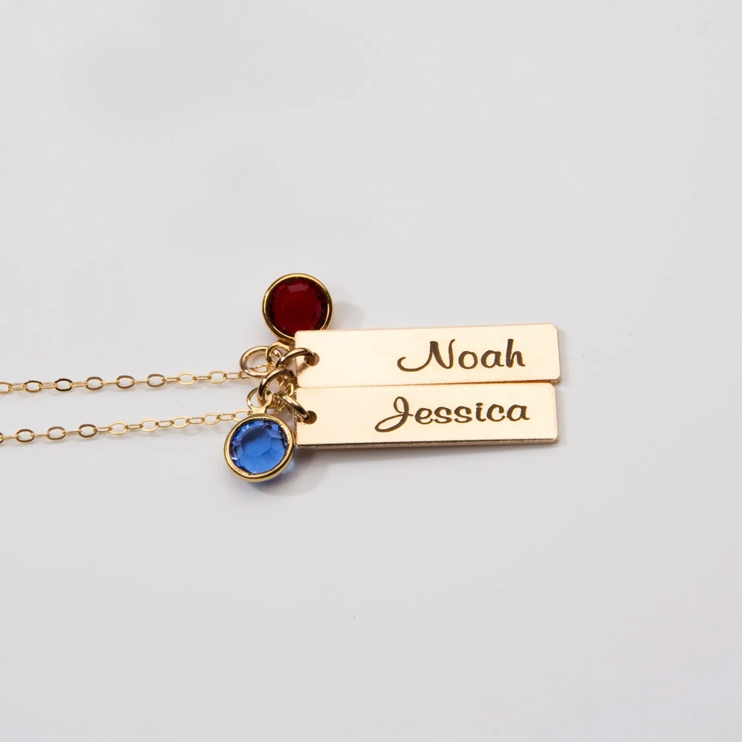 Mommy Necklace with optional Birthstones - CG354N. starts at