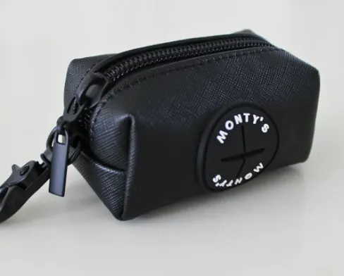 Monty's PU Vegan Leather Poop Bag Dispenser