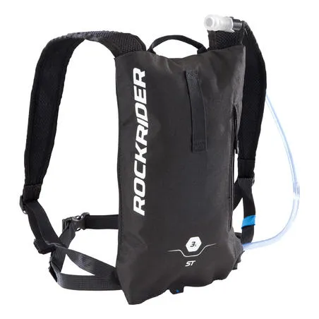 Mountain biking 3l/1l hydration backpack st 100 - black