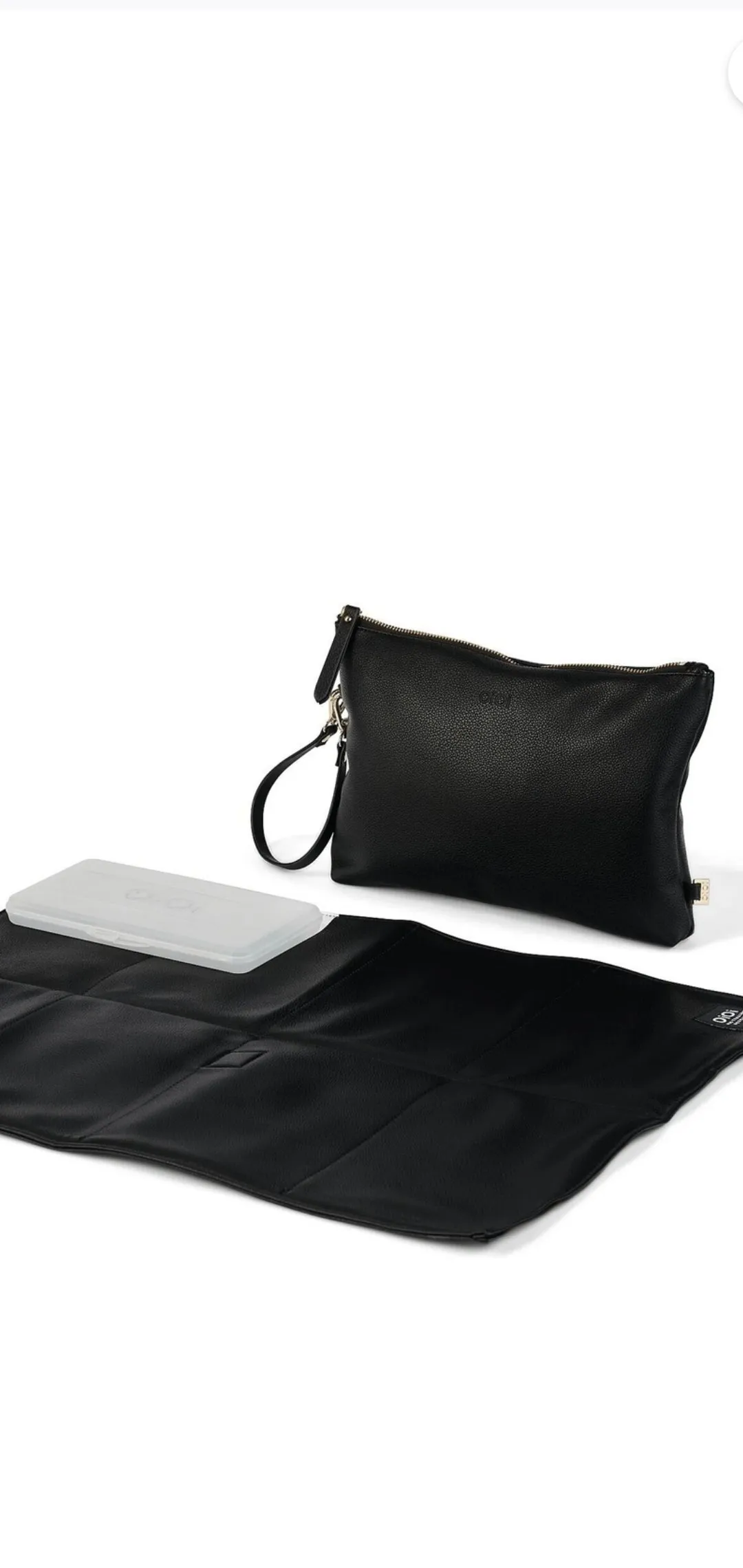 Nappy Changing Pouch - Oat Faux Leather