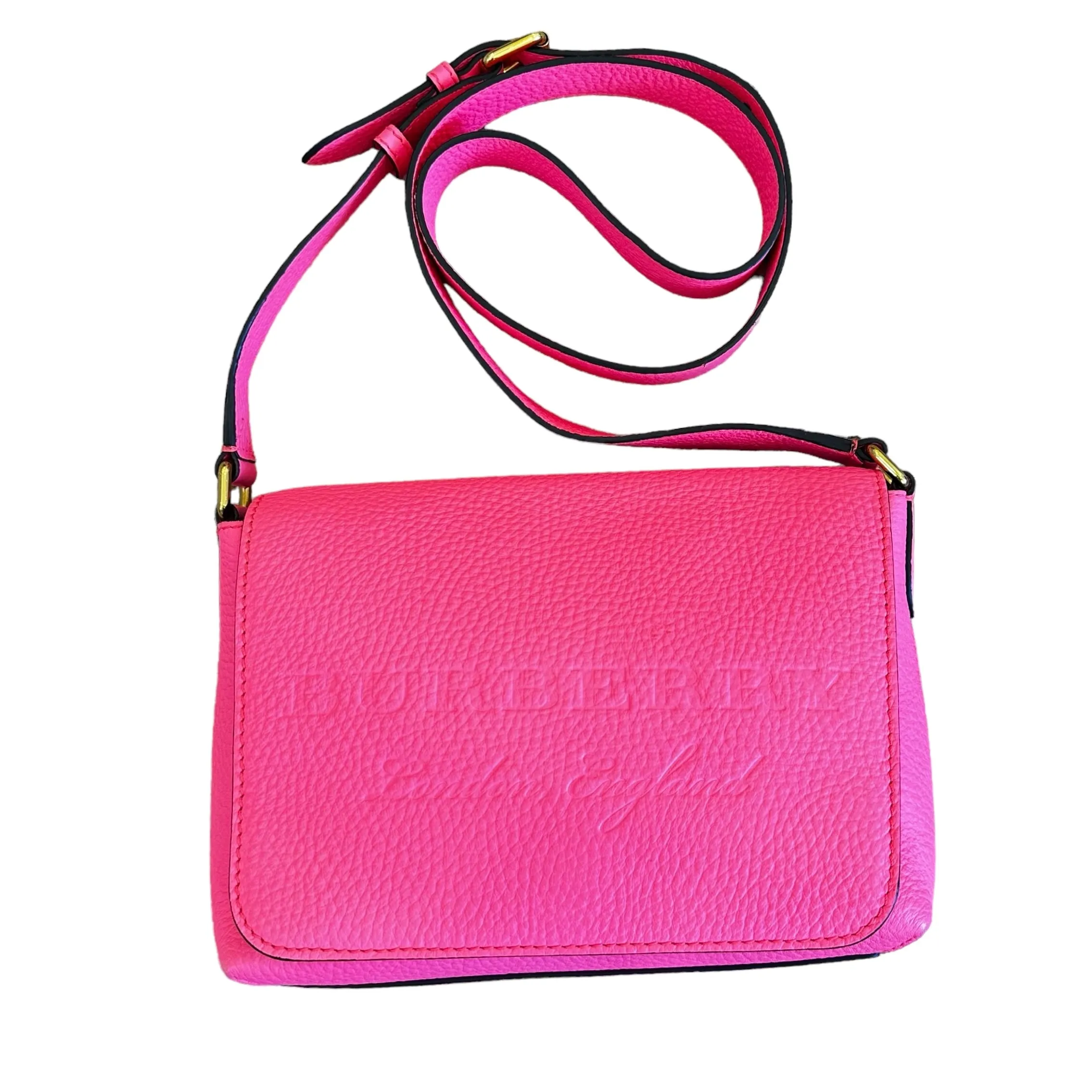 Neon Pink Leather Bag