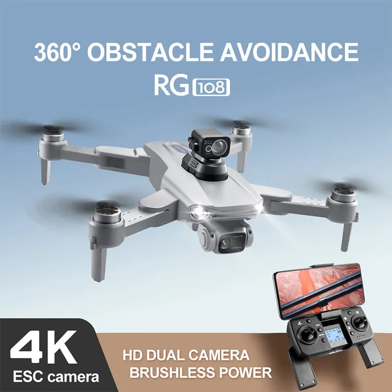 NEW Drone RG108 MAX GPS 4K Dual HD Camera FPV 3Km Aerial Photography Brushless Motor Quadcopter