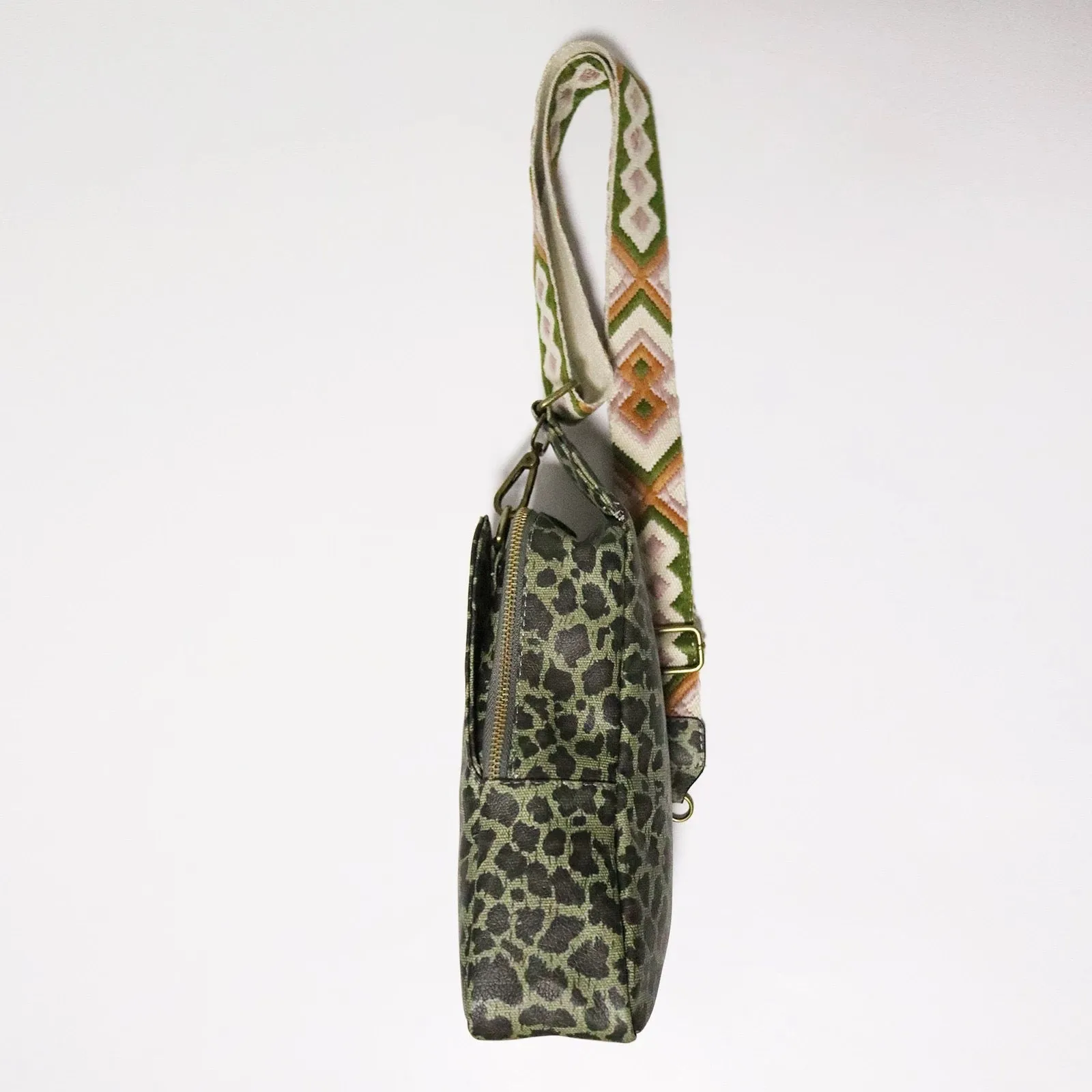 *NEW Sling Crossbody - Olive Animal