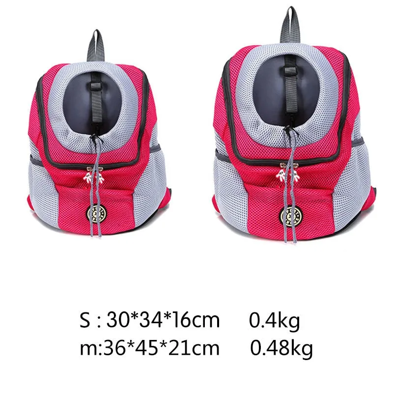 Out Double Shoulder Portable Travel Backpack Pet Dog Carrier Bag