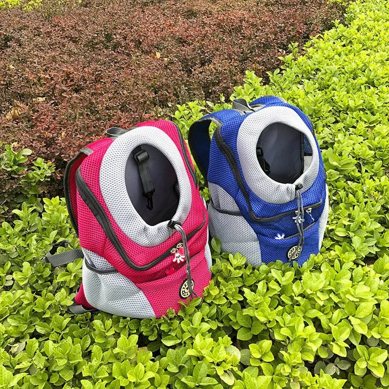 Out Double Shoulder Portable Travel Backpack Pet Dog Carrier Bag