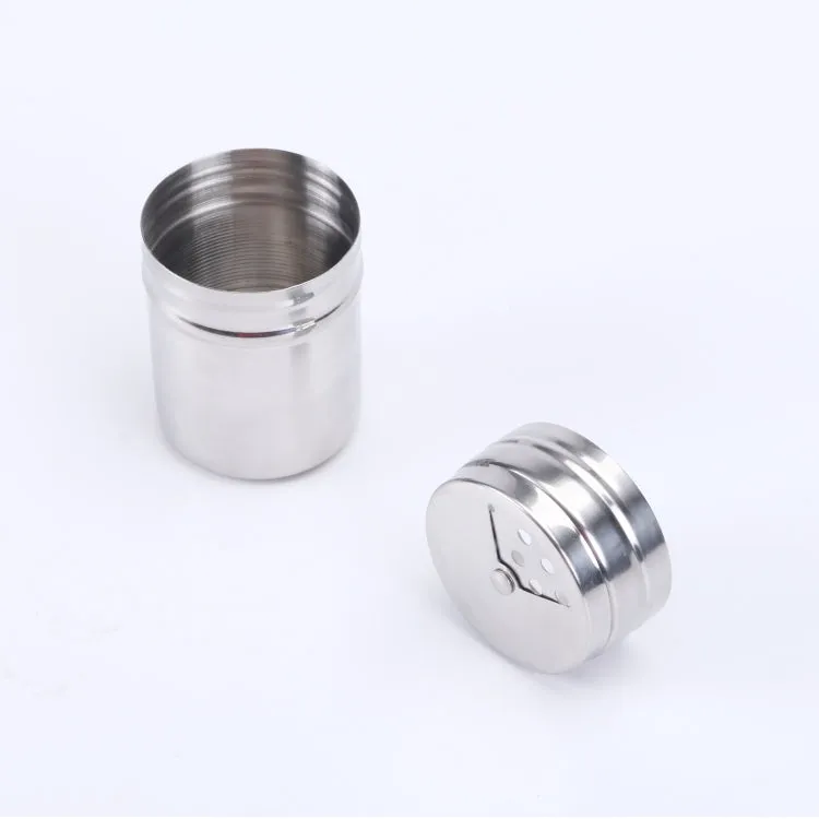 Outdoor Barbecue Stainless Steel Portable Spice Jar Suit