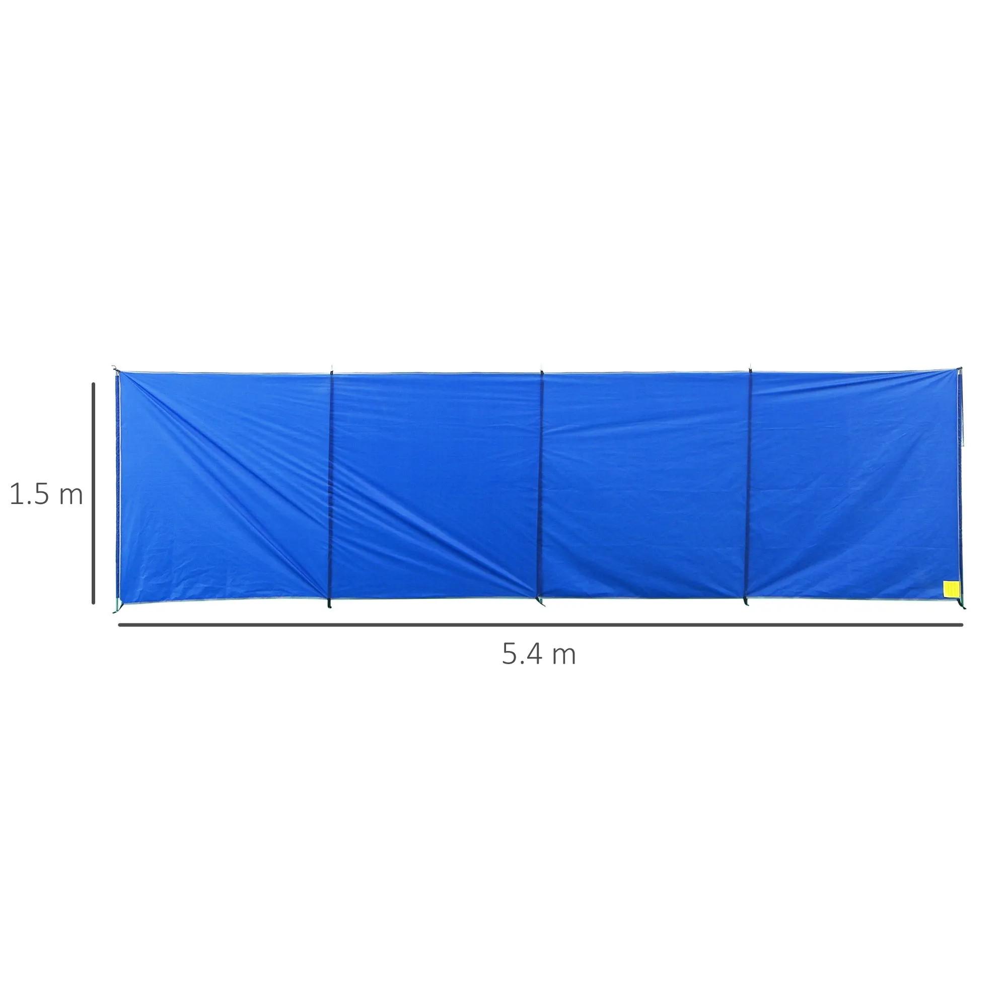 Outsunny Camping Windbreak Portable Wind Blocker Privacy Wall, 5.4m x 1.5m