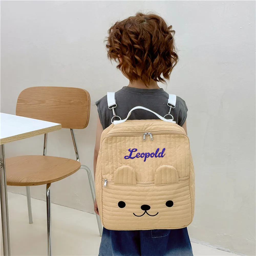 Personalized Name Embroidery Backpack Custom School Bags Gift for Kids