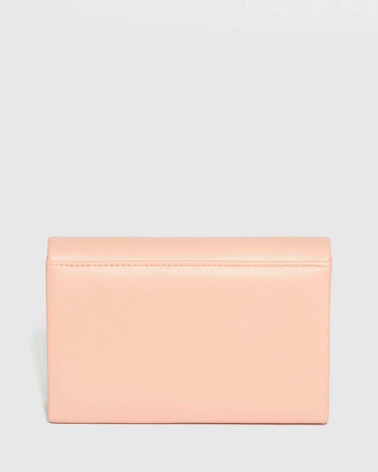 Pink Penny Flap Clutch Bag