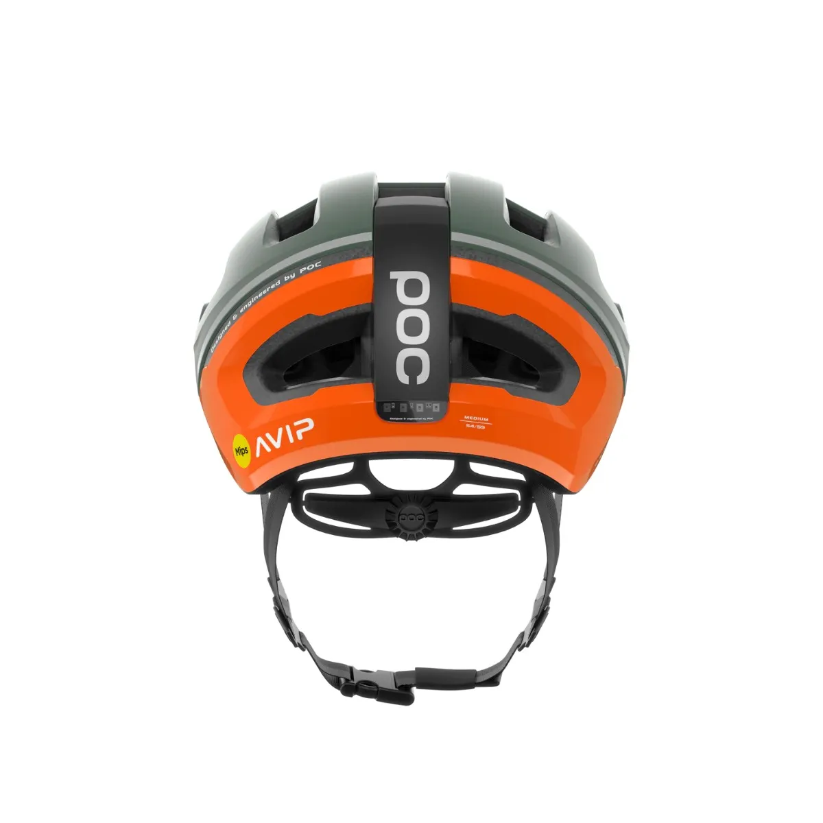 POC Omne Beacon MIPS Helmet Matte Green Orange