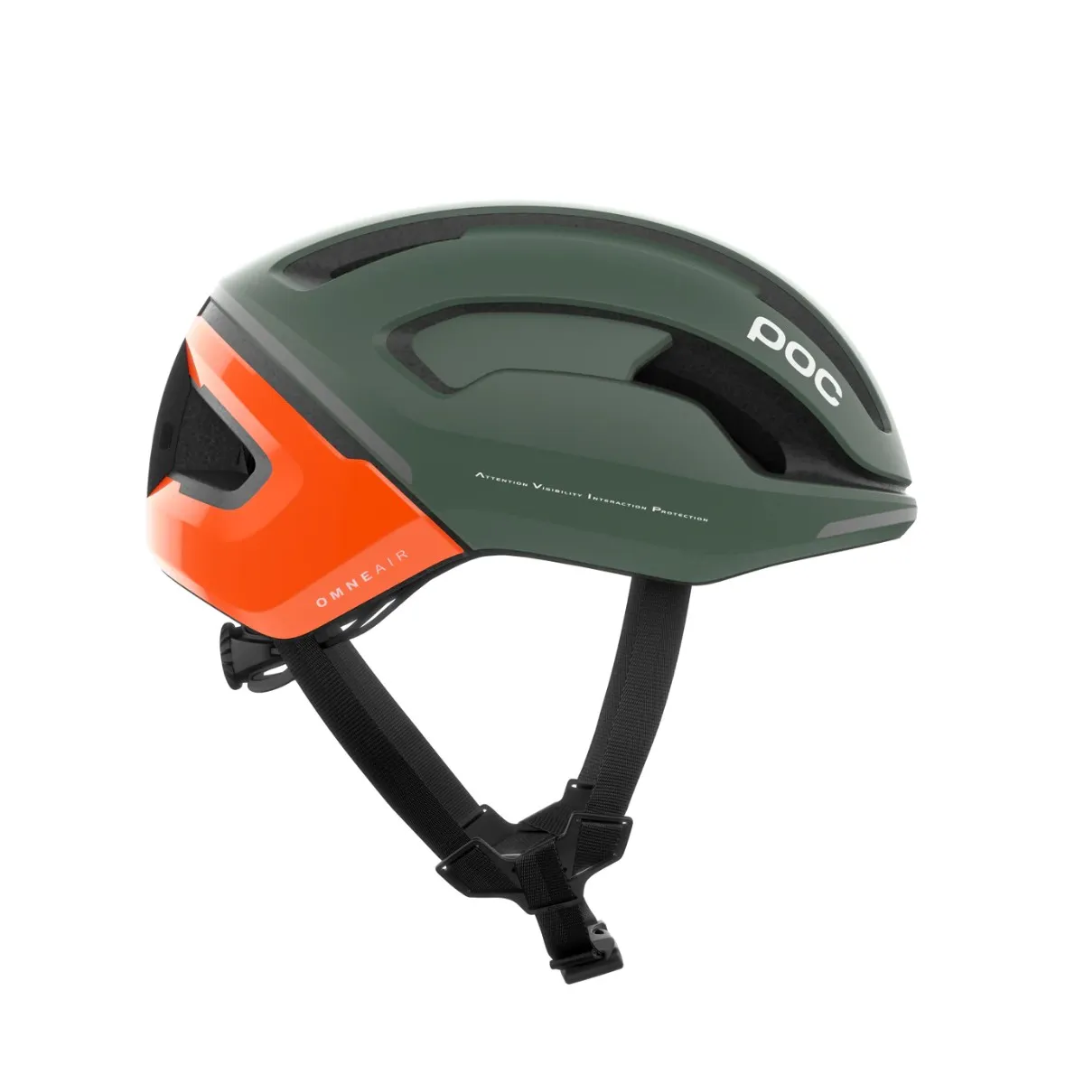 POC Omne Beacon MIPS Helmet Matte Green Orange