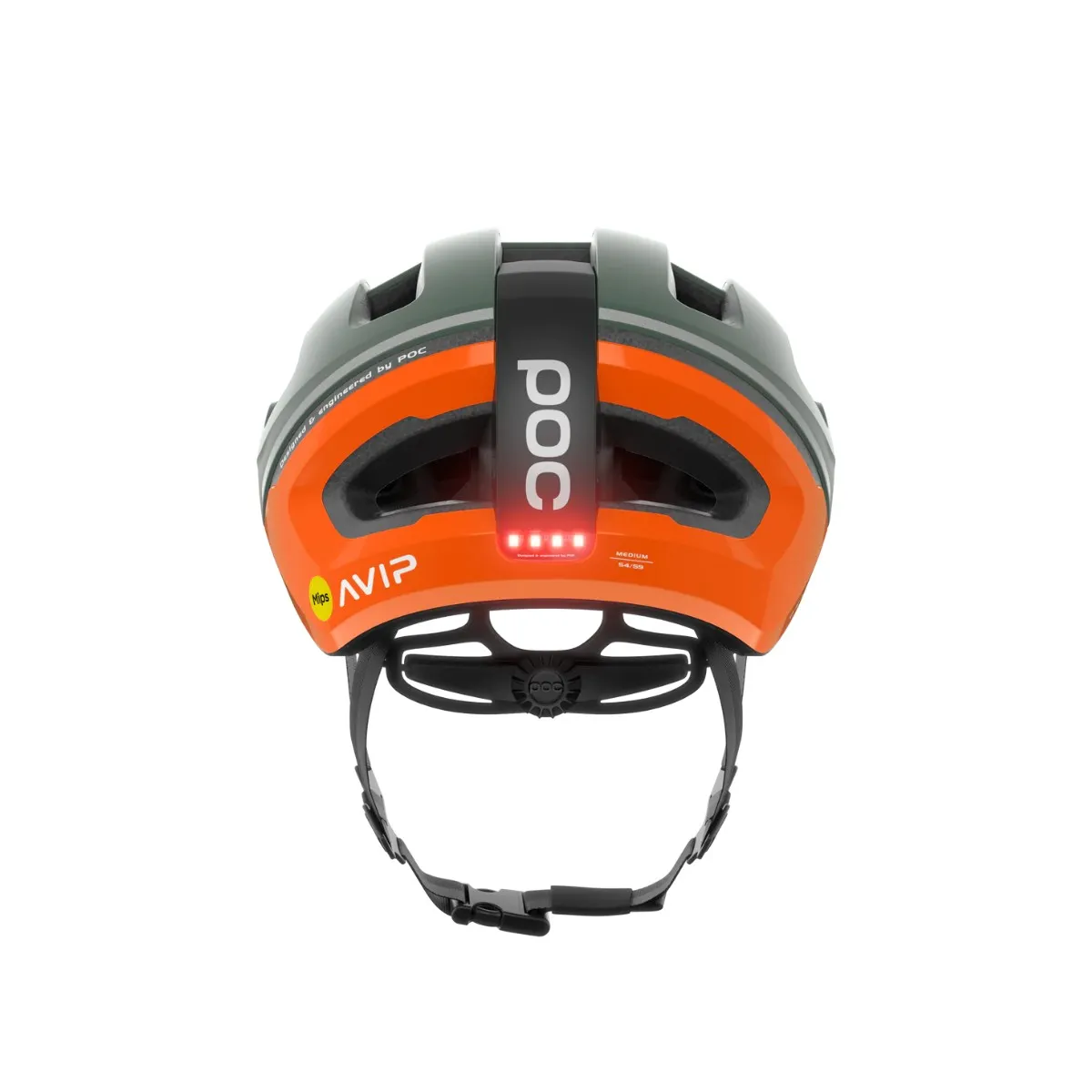 POC Omne Beacon MIPS Helmet Matte Green Orange