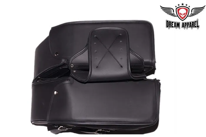 PVC Motorcycle Saddlebag With Heavy Duty Quick Release