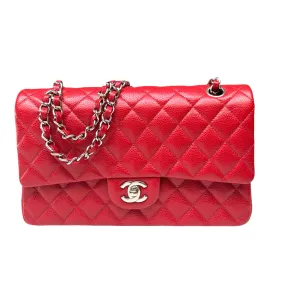 Red Classic Double Flap Bag