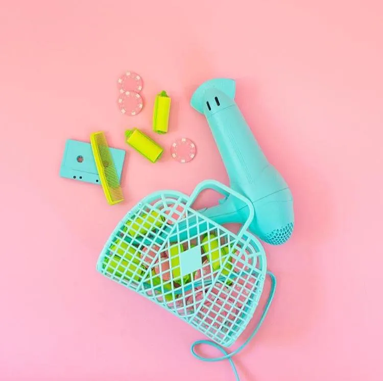 Retro Basket | Small Mint