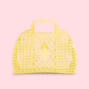 Retro Basket | Small Yellow